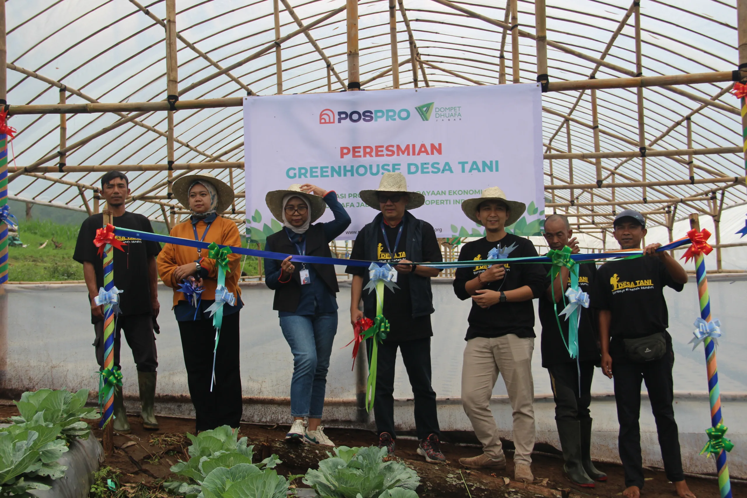 Launching Greenhouse Desa Tani, Kolaborasi PT Pos Properti Indonesia dan Dompet Dhuafa Jabar Dorong Pemberdayaan Petani