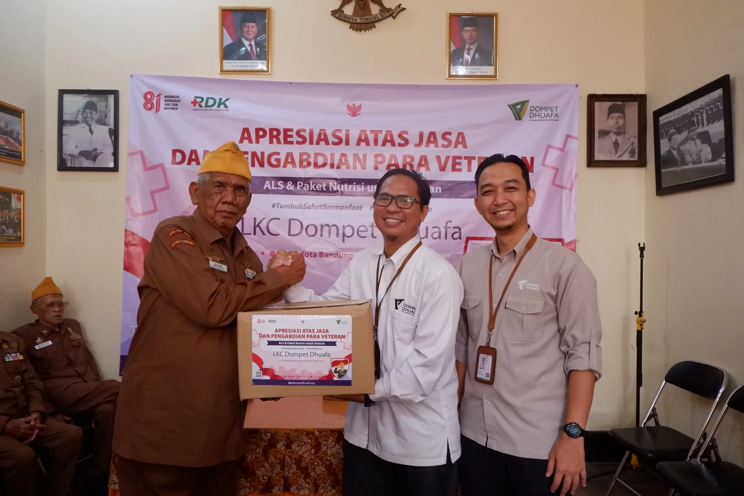 Dompet Dhuafa Jabar dan LKC Dompet Dhuafa Hadirkan Layanan Kesehatan Gratis bagi Veteran di Kota Bandung